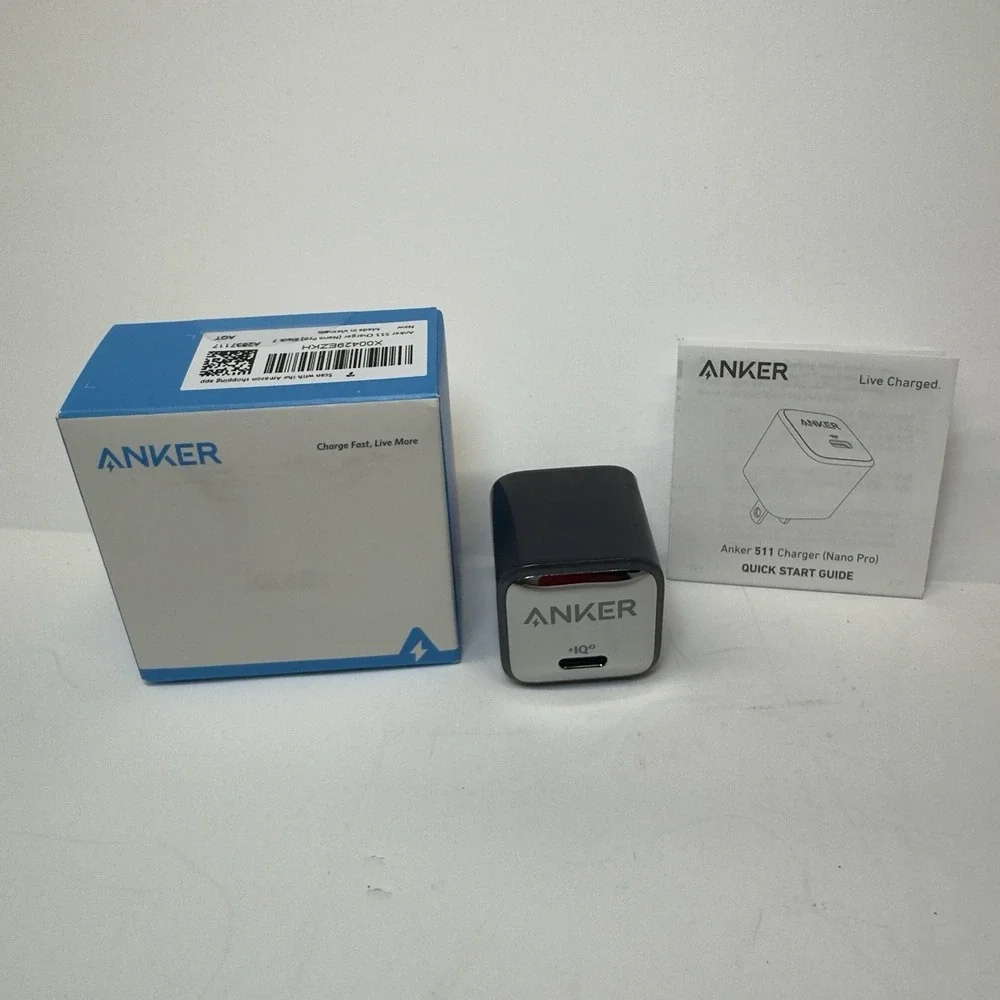 ANKER USB C CHARGER BLOCK 20W, 511 CHARGER ( NANO ) Comapct Fast Chager - Black